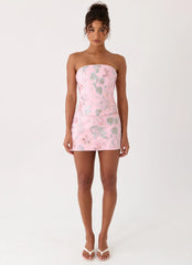 Solaire Strapless Corset Top - Pink