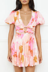 Cherry Bombshell Mini Dress Pink