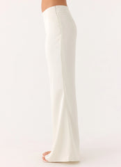 Elmah Low Rise Pants - White