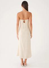Sun Searching Midi Dress - Oatmeal