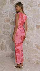 Seona Maxi Dress - Pink Floral
