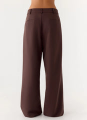 Sora Low Rise Pant - Dark Chocolate