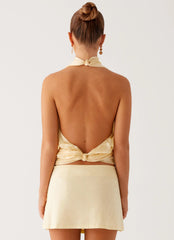Movie Star Mini Skirt - Yellow
