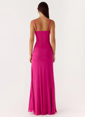 Viene Corset Maxi Dress - Fuchsia
