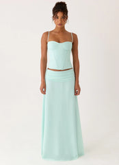 Tayana Corset Top - Pistachio