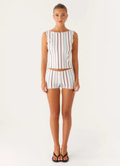 Sun's Out Tank Top - Blue Stripe