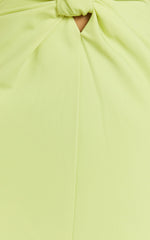 Amalie The Label - Levine Halter Front Cut Out Midi Dress - In Citrus
