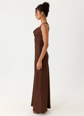 Zandie Maxi Dress - Chocolate Torte