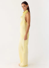 Emilee Cowl Top - Yellow